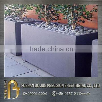 Customized green plant suitable steel flowerpot china manufacturer supplier steel flower planter