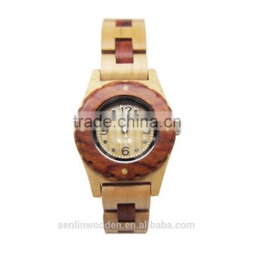 wood wristwatch japan 2035 movement 100% Eco-friendly wooden wristwatch