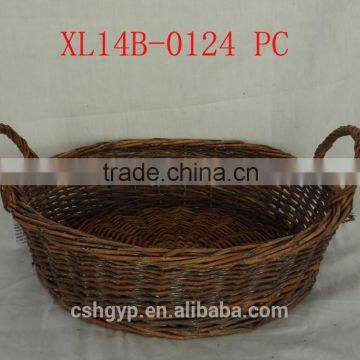 unpeeled willow basket