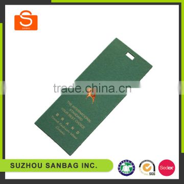 China Supplier Colorful Paper Hangtag Materials