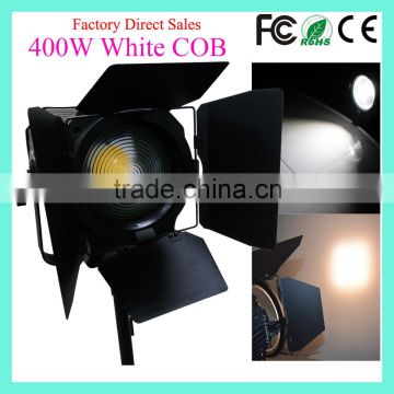 400 Watt Fresnel DMX Zoom 3200K Warm White 400W COB LED Profile Spot Light With Barn Door