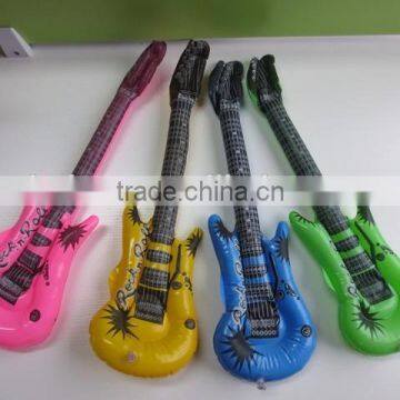 plastic inflatable guitar Yiwu inflatable guitar inflatable guitar toys
