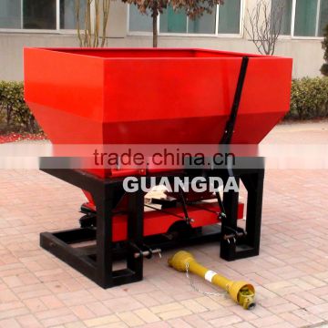 Fertilizer spreader with double disc spinner