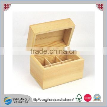 Packaging Storage Wooden Gift Box For Essential Oil With Custom Logo Printed