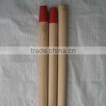 Natural wooden broom stick/wooden broom handle/handle wood with plastic Italian screw