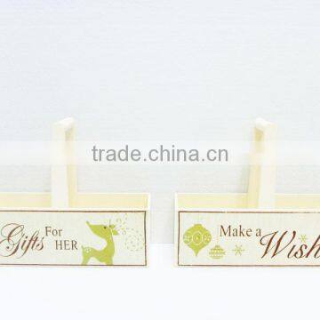 Wooden ivory christmas boxes & case with handle