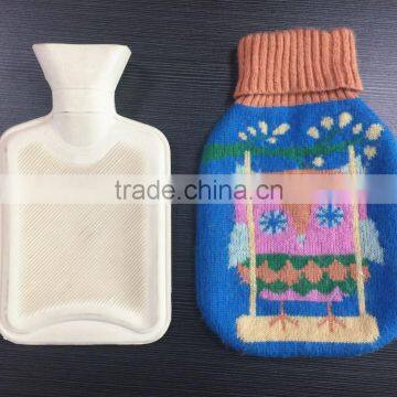 2014 Latest Design Knitted Hot Water Bottle Cover Warmer