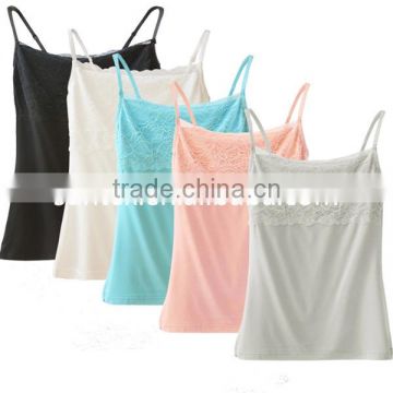 Custom Tank Top for Girls Sexy Lace Camisole Wholesale