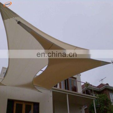 Multifunctional waterproof shade sail with virgin HDPE material, high quality triangle shade sail carport, cheap sun sail shade