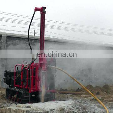 50m borehole drilling portable mounted crawler drilling rig for water well