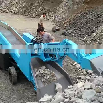 360 degree rotation crawler loader with backhoe attachment