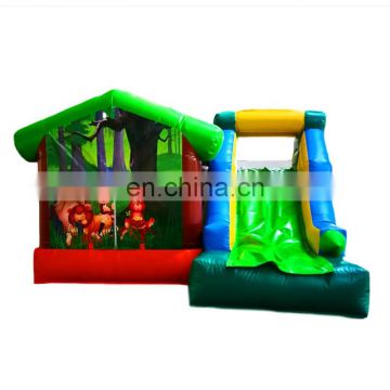 Hot sale Inflatable forest animals  bouncer house with slide ,Inflatable  bouncer jumping and slide  castle