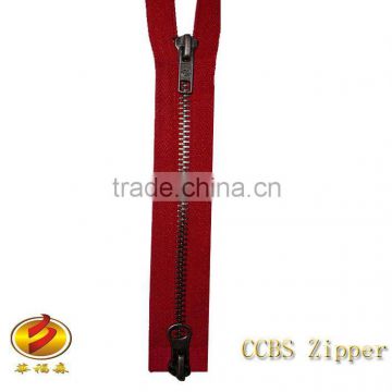 Brand new No.5 Fashion Double Slider Brass metal Zipper