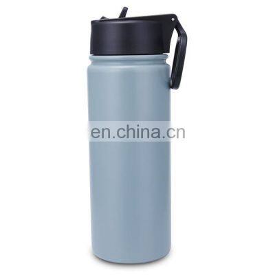 16oz  Portable  insulated 18/8 stainless steel water bottle stainless steel vacuum flask with straw