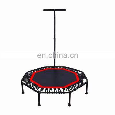 Trampoline With Handle Bar/Mini Trampoline 40 Inch Kid Fitness Children's Round  Trampoline for Sales