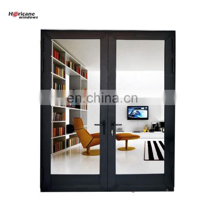 Superhouse Large Glass Windows  Modern Design Aluminum Double Hinged Patio Doors