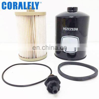 Truck Diesel Fuel Filter RE520906 RE525523 RE523236 BF7929KIT for John Deere Filters