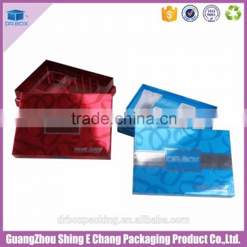 Luxury printed paperboard glossy surface cosmetic packaging wholesale