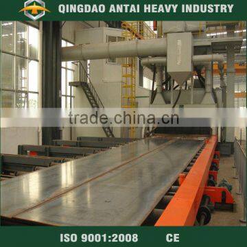 Automatic steel plate pretreatment line shot blasting machine