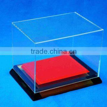 Top grade custom clear shoe box with galaxy design