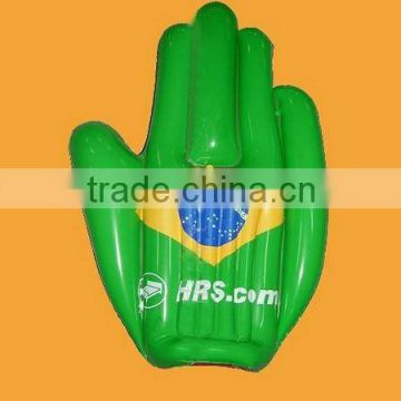 Brazil flag country inflatable hand