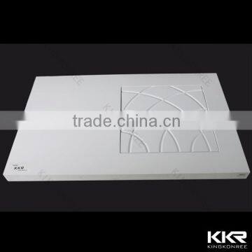 Kingkonree rectangule shape shower tray 120x60 , solid surface shower tray