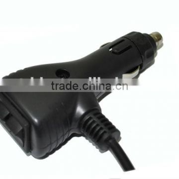 12v car cigarette lighter charger plug with Two switch
