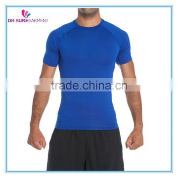 mositure wicking dry fit 100% polyester mens compression t shirt