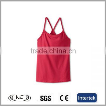 fashion China good price 100% cotton logo printing gym singlets