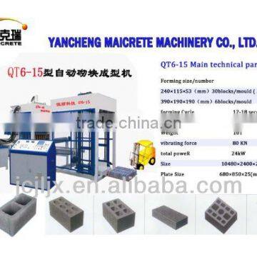 Hot Sale MKR-QT-6-15 Concrete Block Making Machine