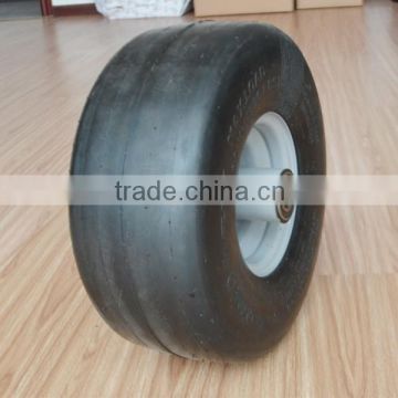 15x6.00-6 semi pneumatic rubber wheel with smooth tread for DIXIE CHOPPER commercial mowers