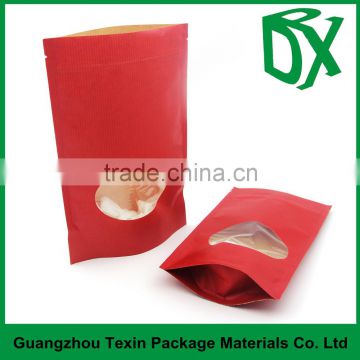 Online shopping for wholesale printed colors resealable brown paper bag made of kraft paper