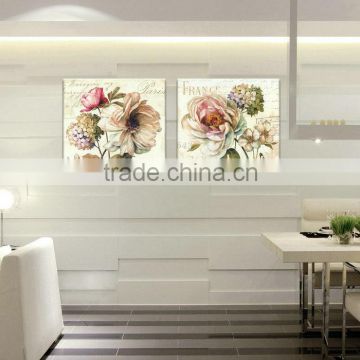 Hot Sale Sample Picture of Beautiful Canvas Flower Oil Painting