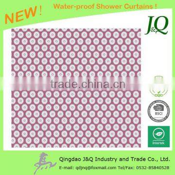 Water Resistance Jasmine Flower Shower Curtain