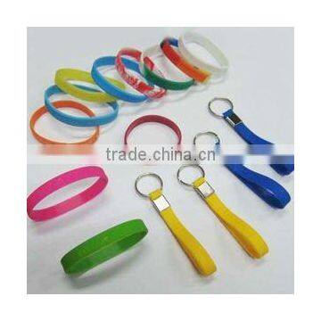 silicone bracelets/key ring