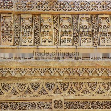 Stone Beautiful Relief Carved balcony realing