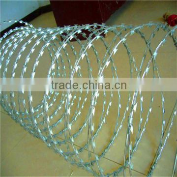 high quality galvanized razor barbed wire for sale