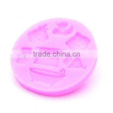 Bath crock shape silicone fondant mold cake mold bath crock fondant mold