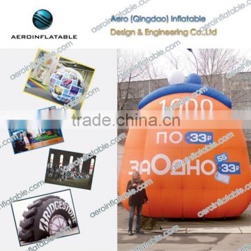 Large inflatable packing for advertising
