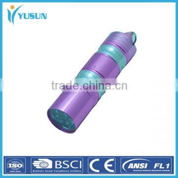 In 2015 the new leds aluminum alloy flashlight battery type mini flashlight