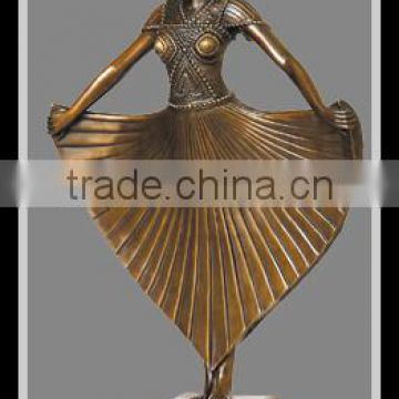 Small Bronze Dancer Craft Sculpture