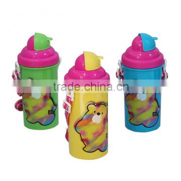 2015 new mould water bottle with slip up cover