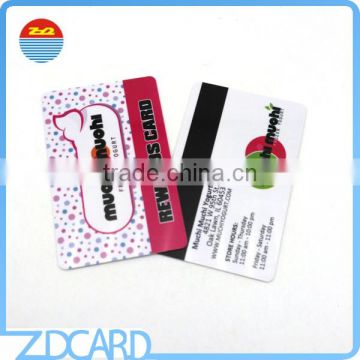 Custom printing loco mag strip pvc card manufacturer