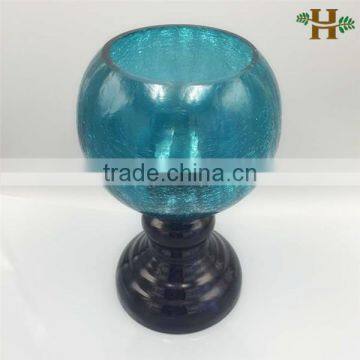 pestal colored and broken glass candle holder wholesale