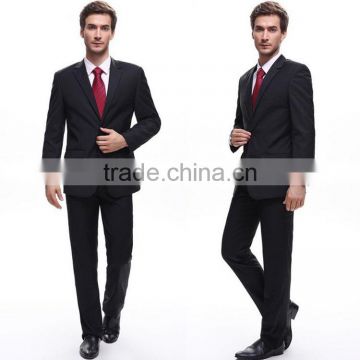latest design custom made black wool coat pant mens suit