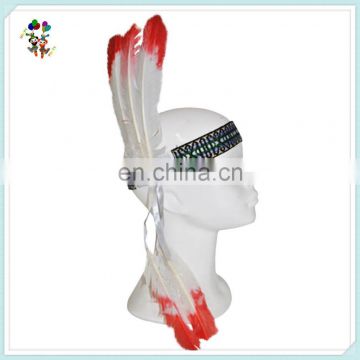 Cheap Party Fancy Dress Elastic Native Indian Feather Headbands HPC-0738