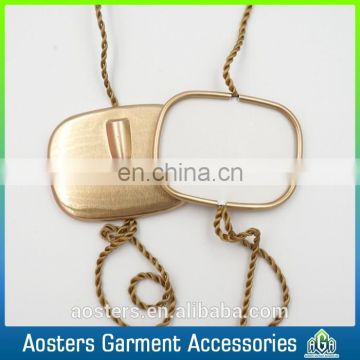 custom metal lock tags aluminium string seal tag for garment