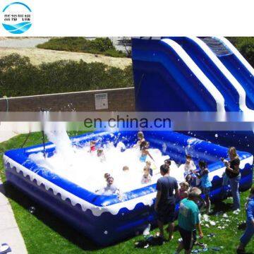 Dance Party Game Inflatable Foam Pit Pool,Large Inflatable Soap Foam Pit Football Field Sport Games