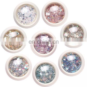 Wholesale Beauty Patterns Nail Sequins 3d Shiny Star Shaped Flake Glitter For Nail Art Decoration