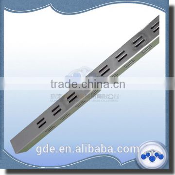 Metal single channel slotted channel tube
